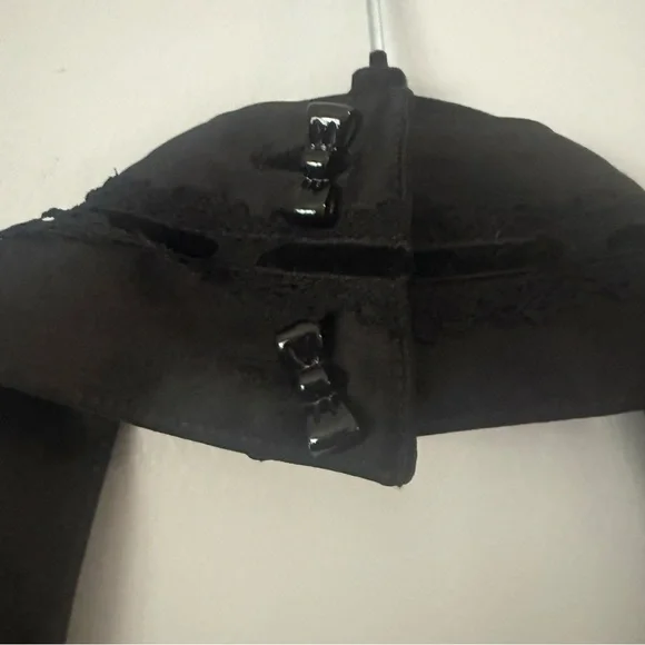 Vintage style Black Dress with corset andRed Polka Dots - Picture 5 of 6